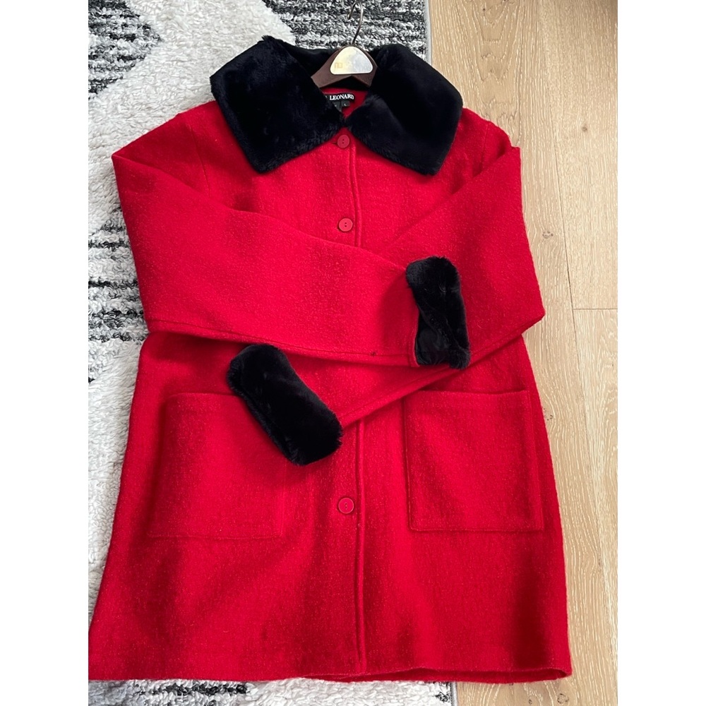 Vintage Nina Leonard short red coat